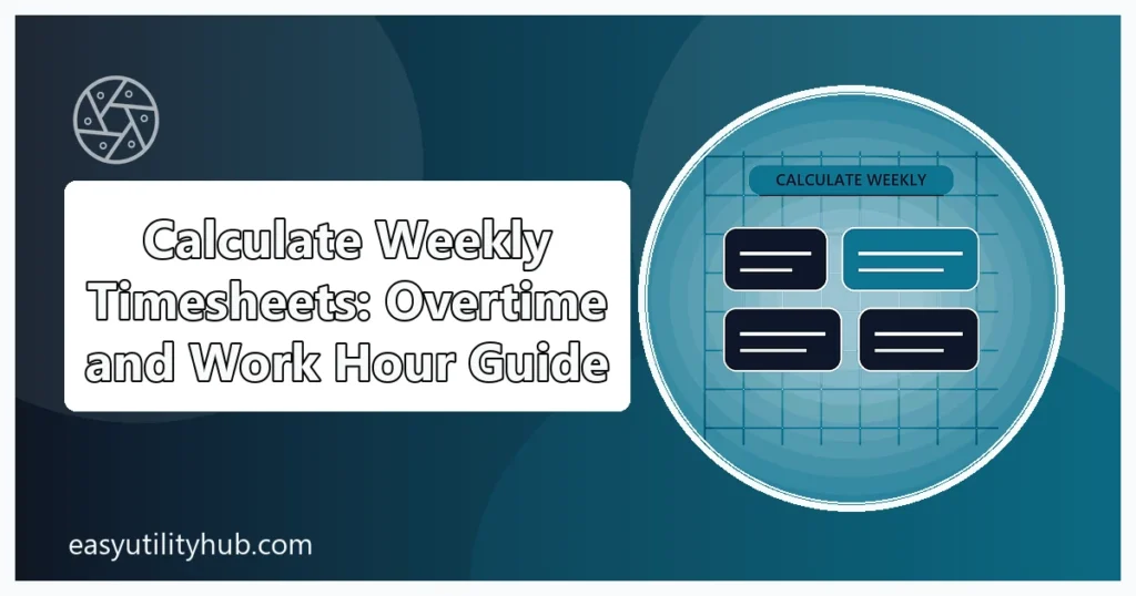 calculate weekly timesheets