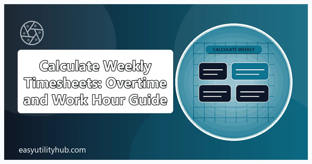 calculate weekly timesheets