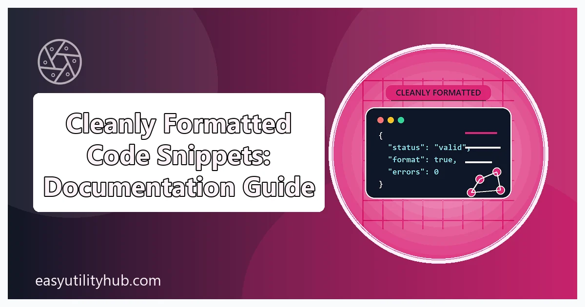 cleanly formatted code snippets