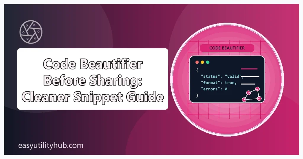 code beautifier before sharing