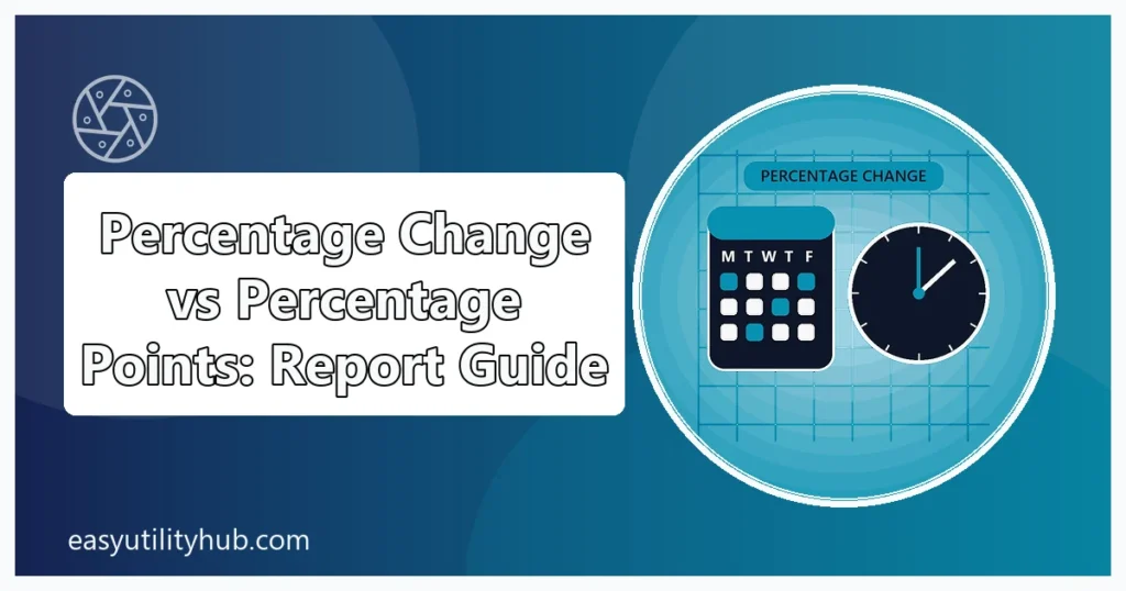 percentage change vs percentage points