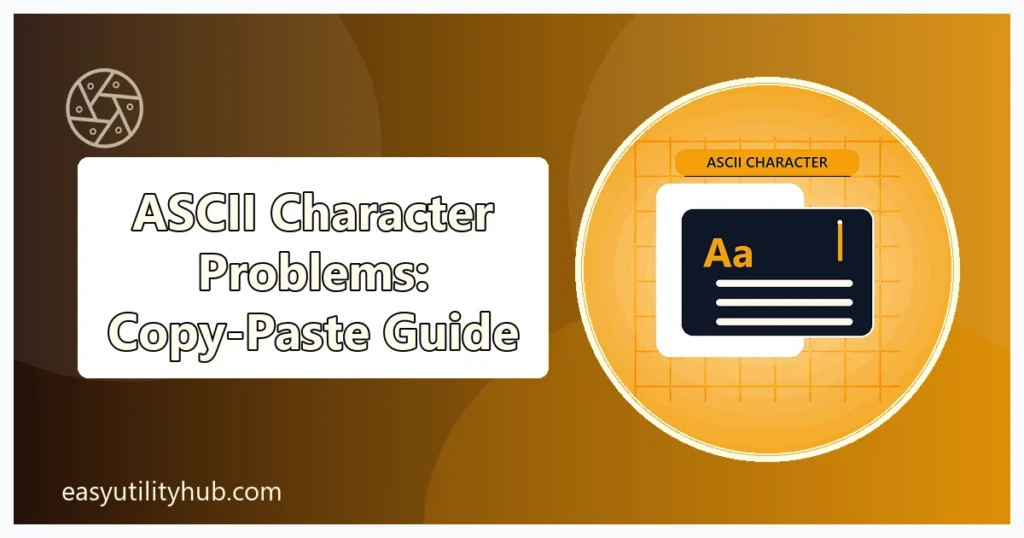 ASCII character problems