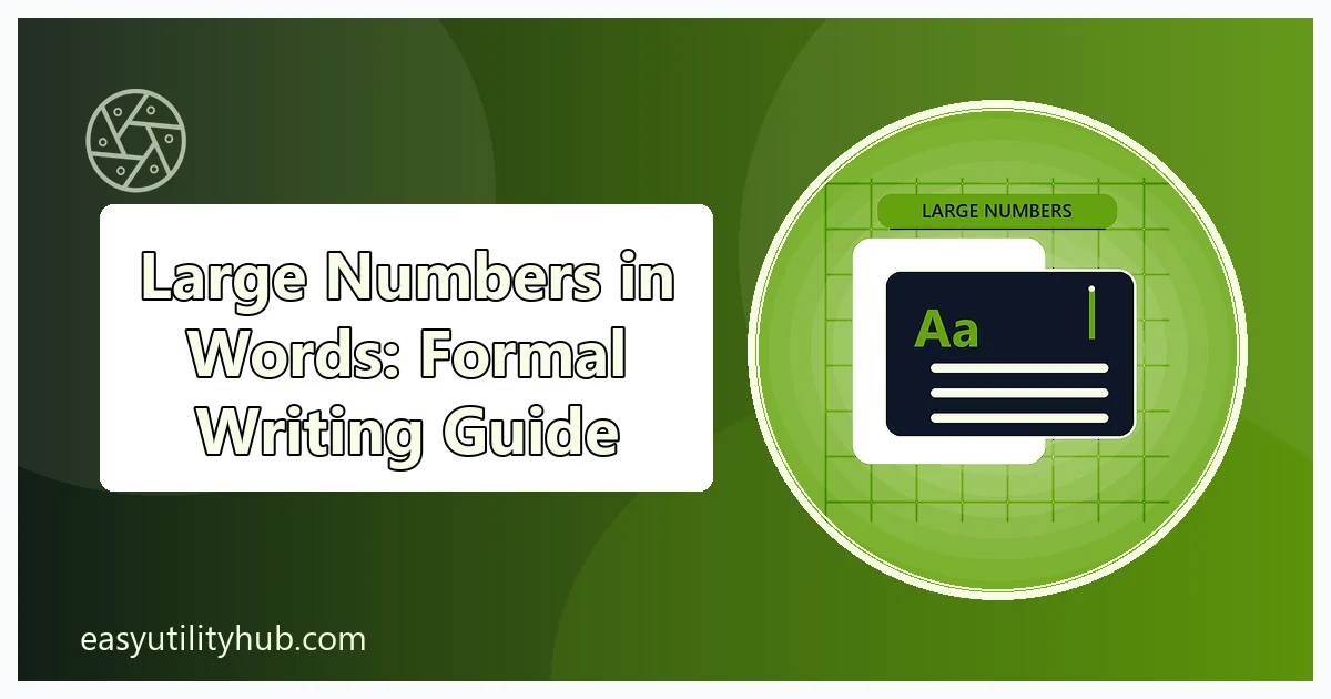 large numbers in words