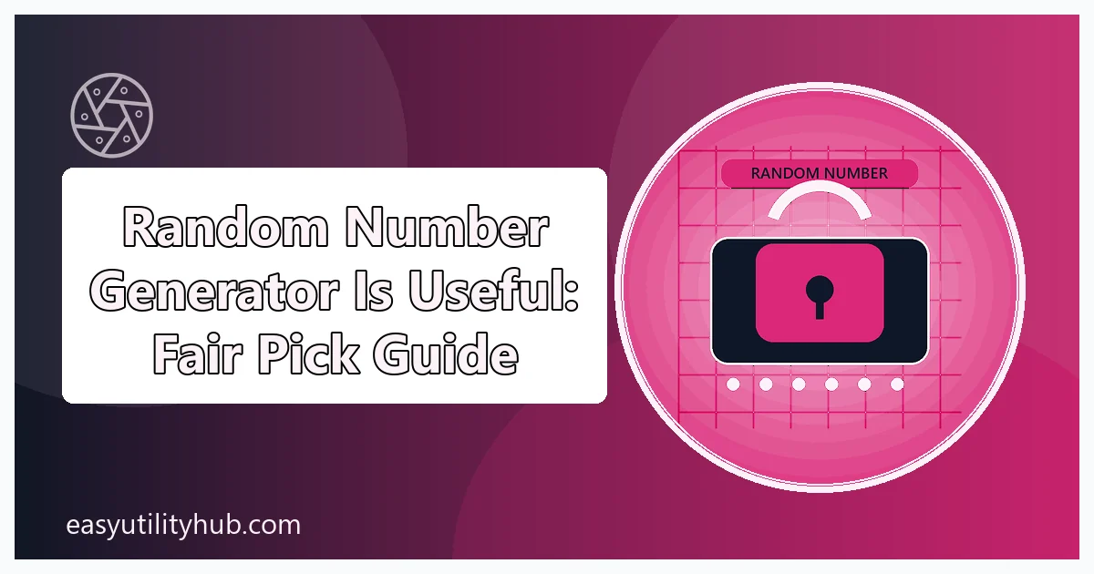 random number generator is useful