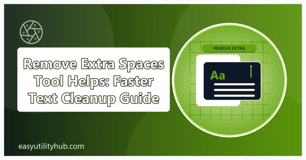 remove extra spaces tool helps