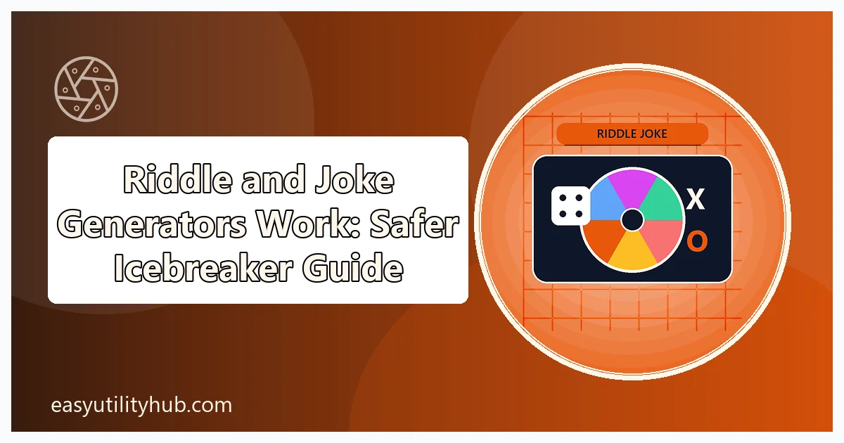 riddle and joke generators work