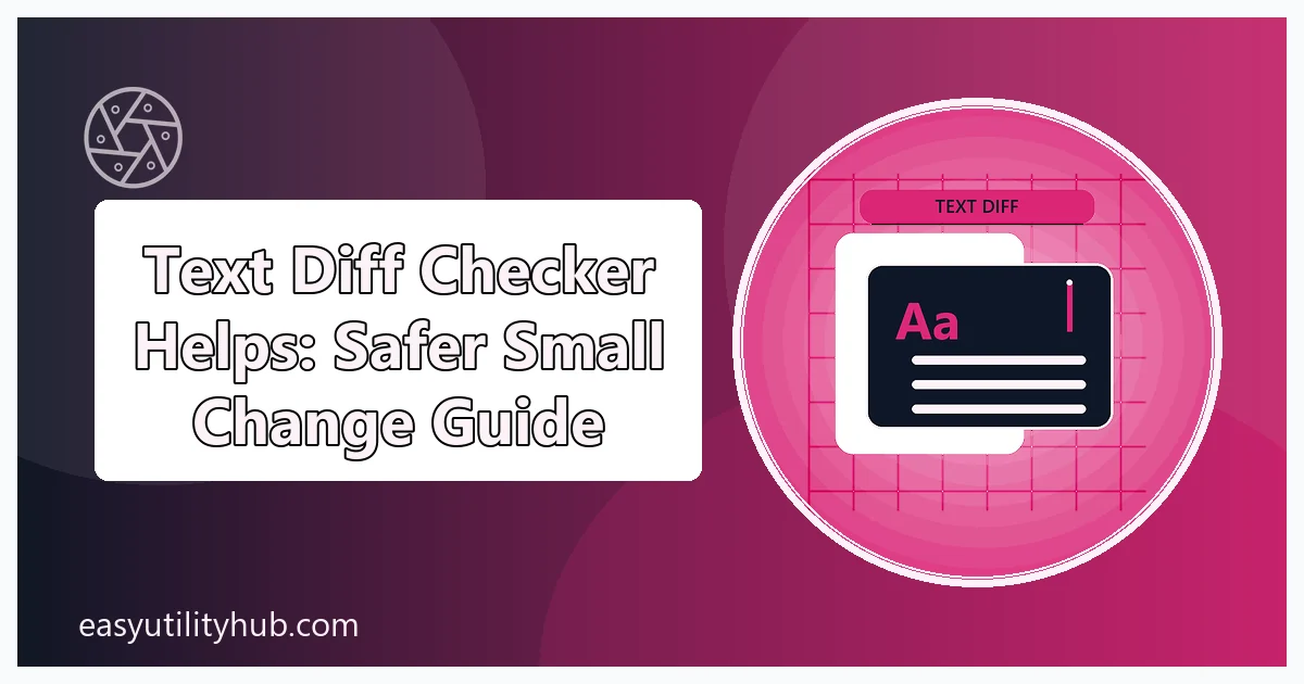 text diff checker helps