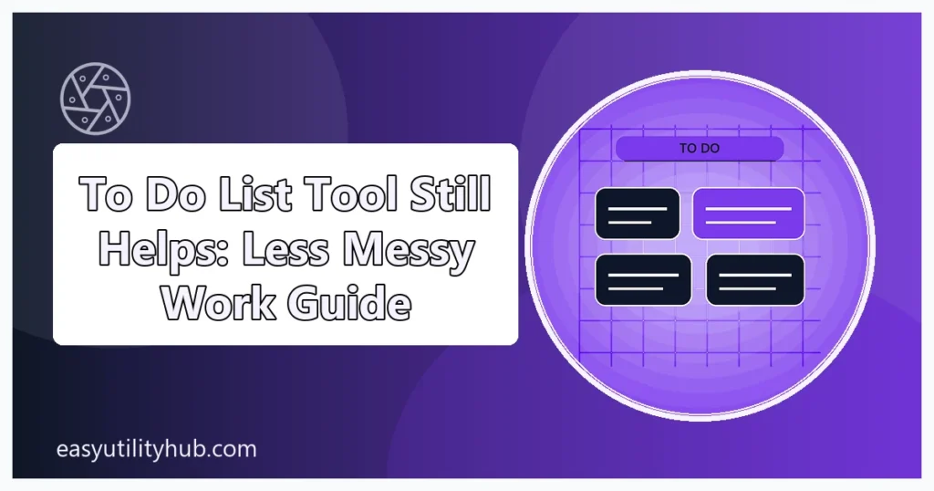 to do list tool still helps