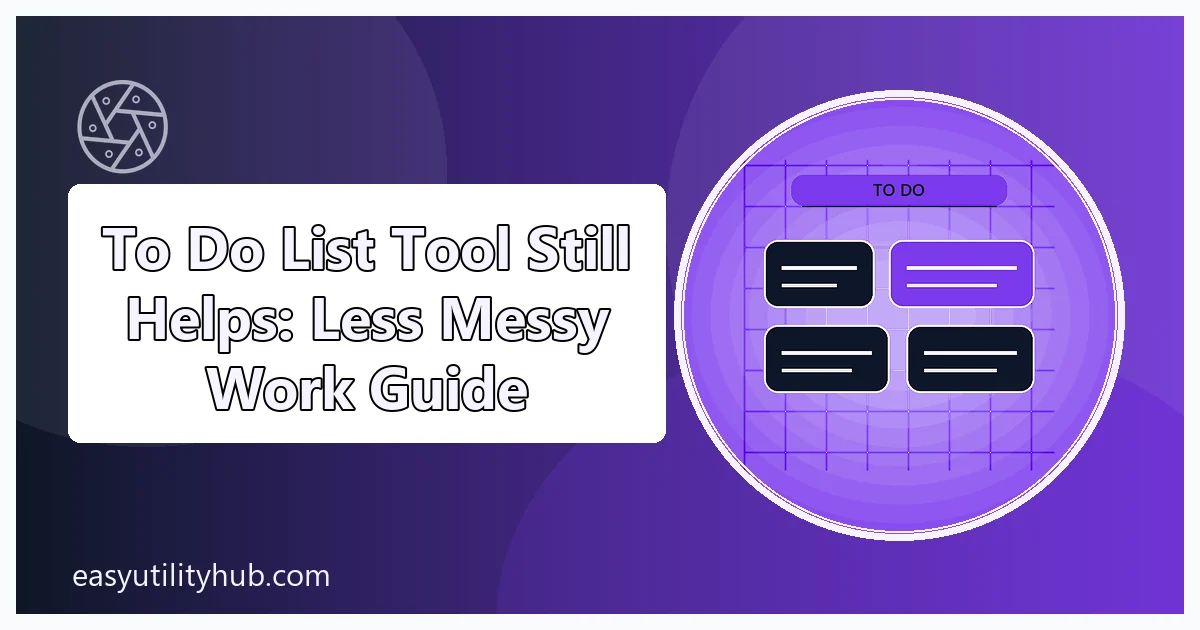 to do list tool still helps