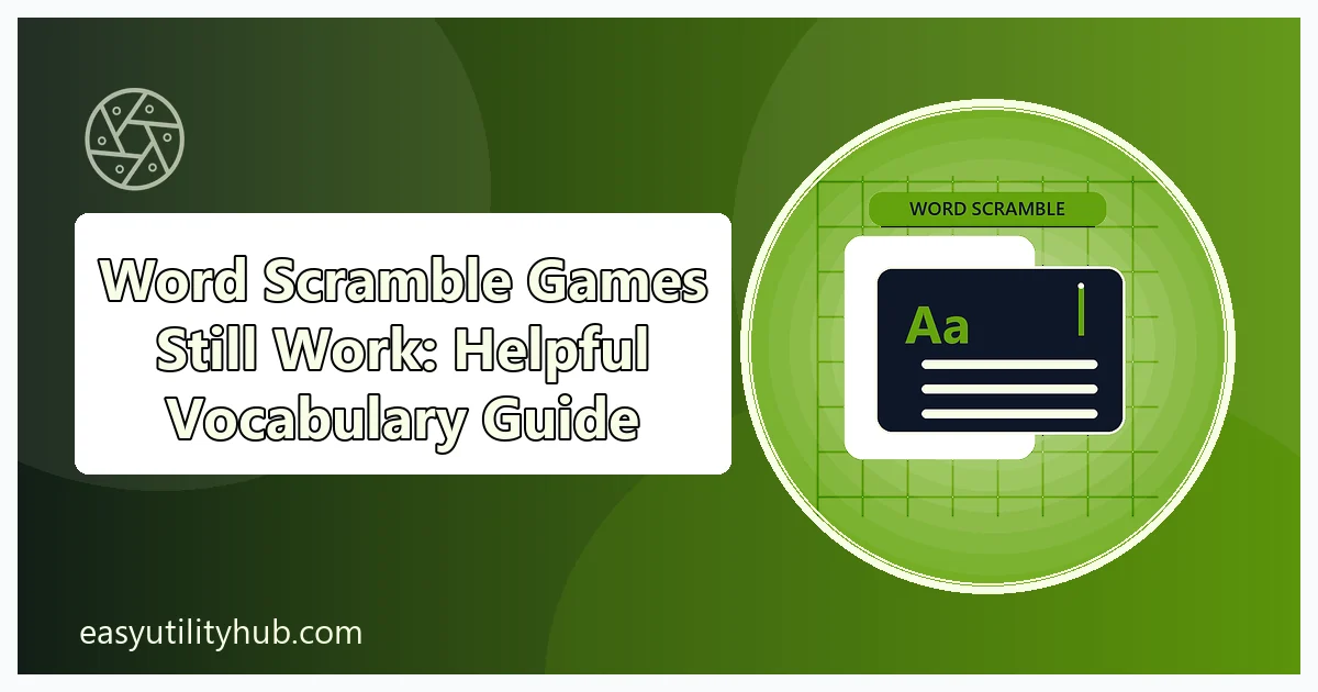 word scramble games still work