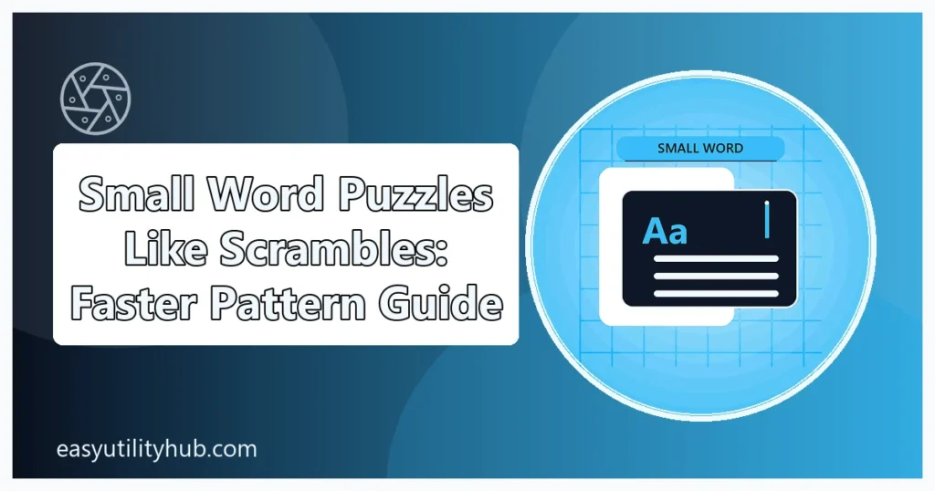 small word puzzles like scrambles