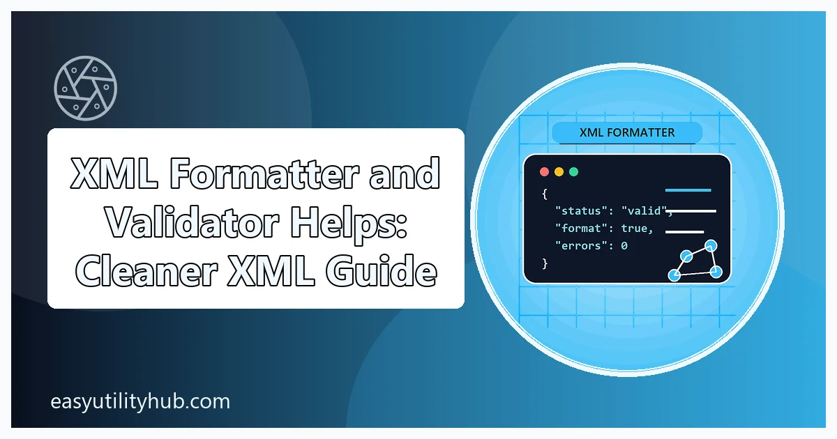 XML formatter and validator helps
