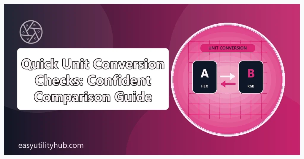quick unit conversion checks
