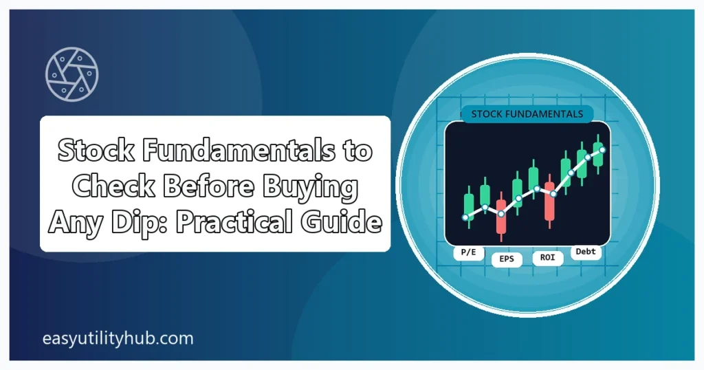 stock fundamentals to check before buying any dip