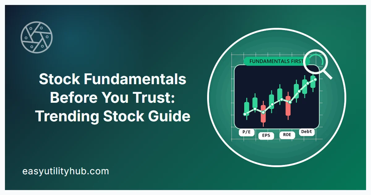 stock fundamentals before you trust
