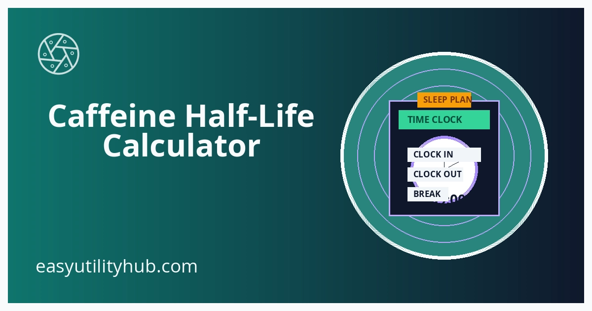 caffeine half life calculator result preview