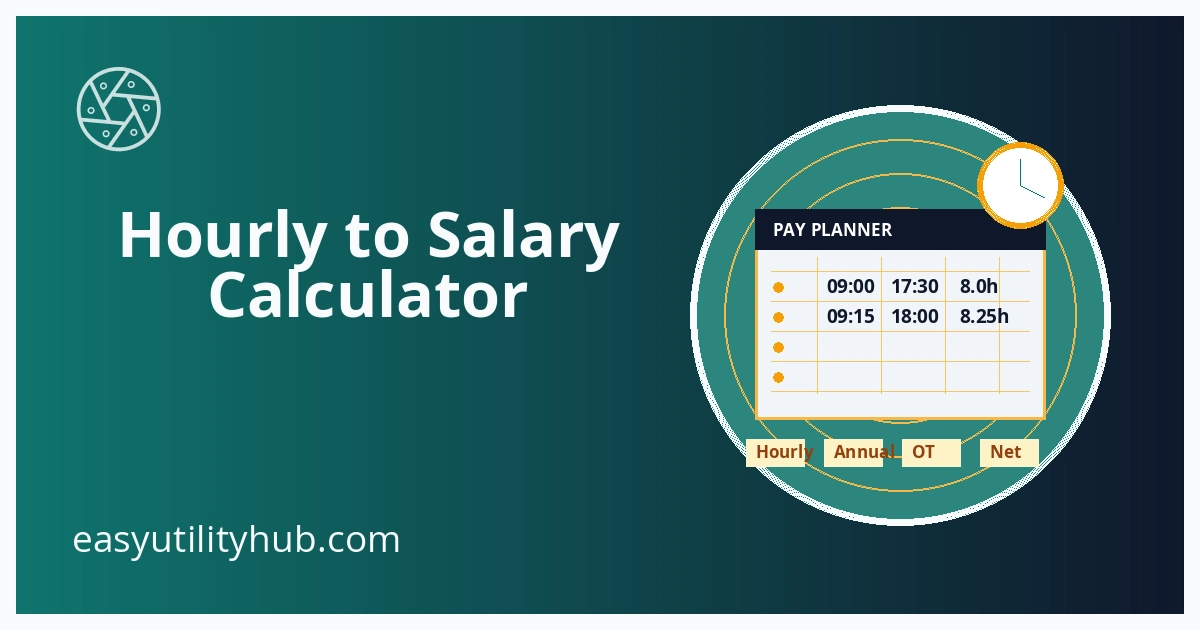 hourly to salary calculator pay converter