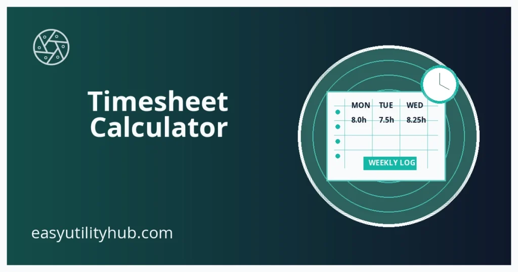 timesheet calculator weekly payroll planner