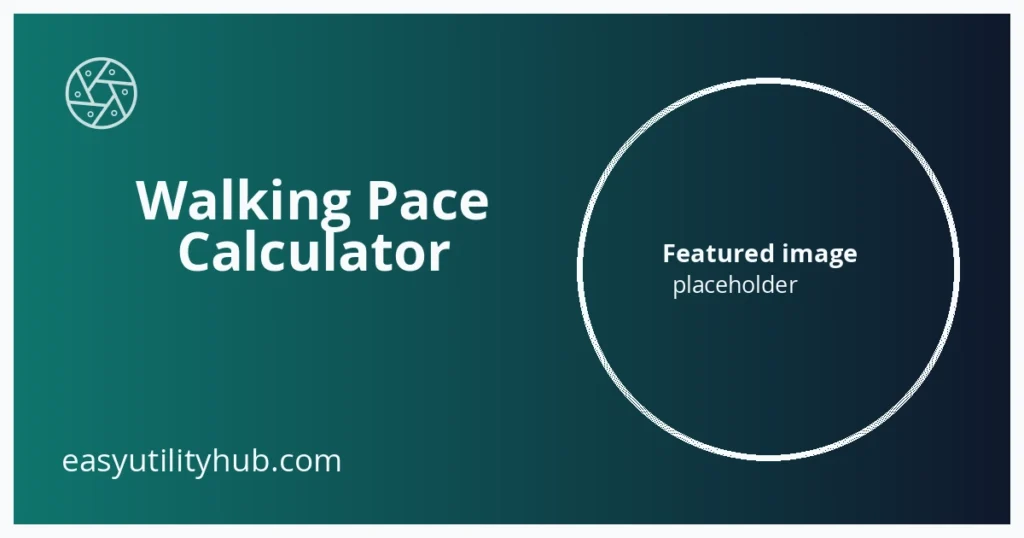 walking pace calculator result preview